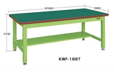 重量作業台KWタイプ中板1枚付　KW-188T